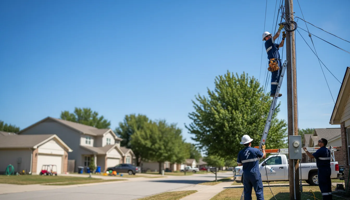 Residential electrician providing installation services in New Concord, OH